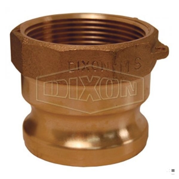 Boss-Lock Type A Cam and Groove Adapter, 3/4 in Nominal, Male Adapter x FNPT End Style, Brass, Domes